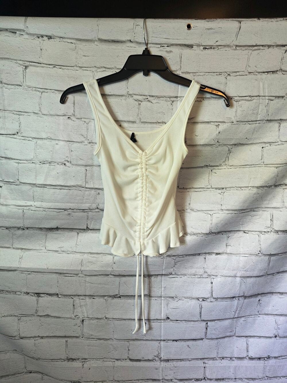 Saints 21 Juniors White Tank Size S
